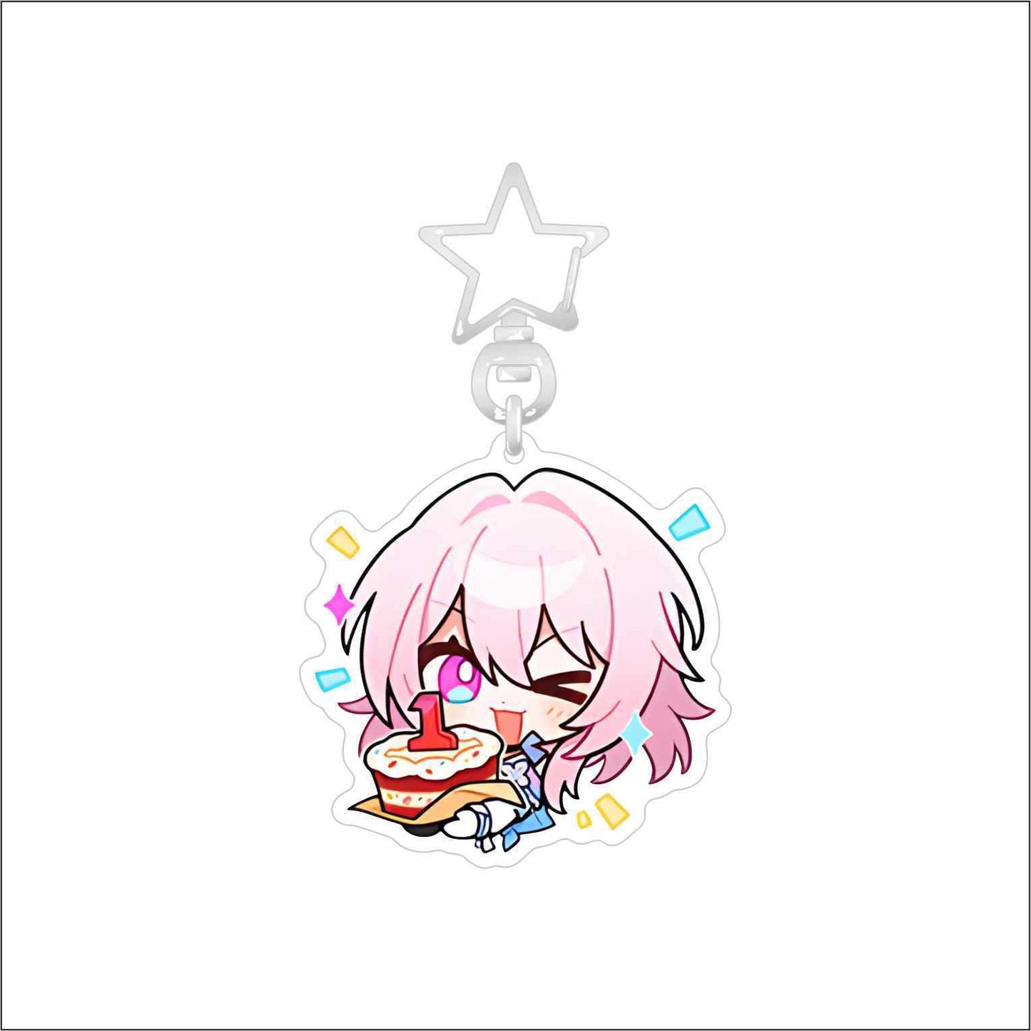 Honkai Star rail keychain CUTE ROBIN AND Boothill
