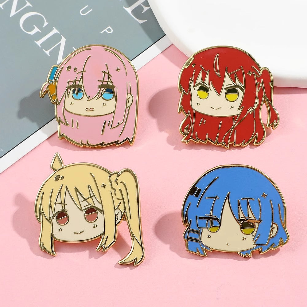 Bocchi the Rock character brooch