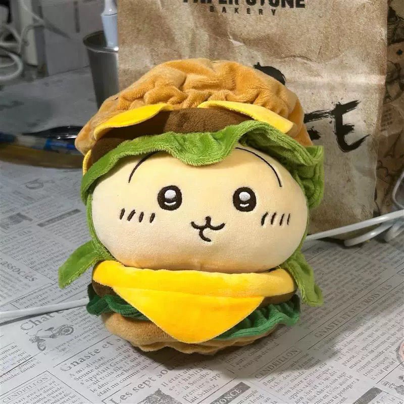 chiikawa burger plush