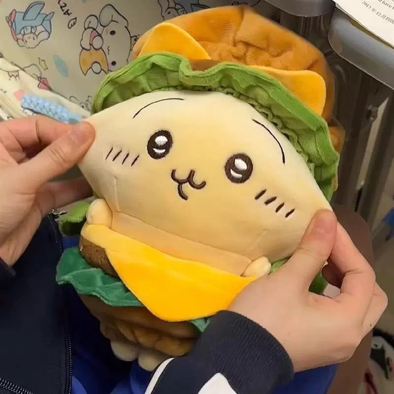 chiikawa burger plush