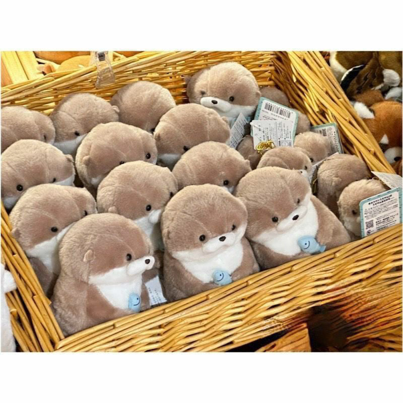 Cute otter plush keychain