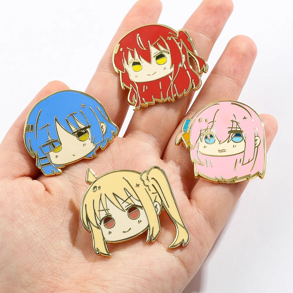 Bocchi the Rock character brooch