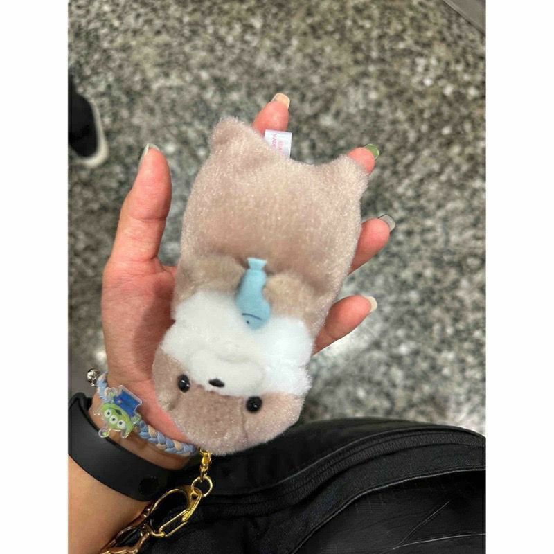 Cute otter plush keychain