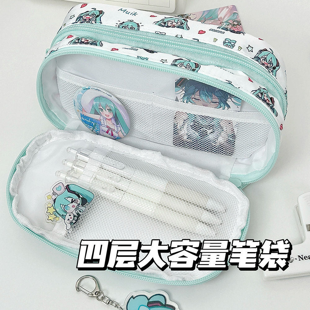 Miku Large Capacity Pencil Case bag