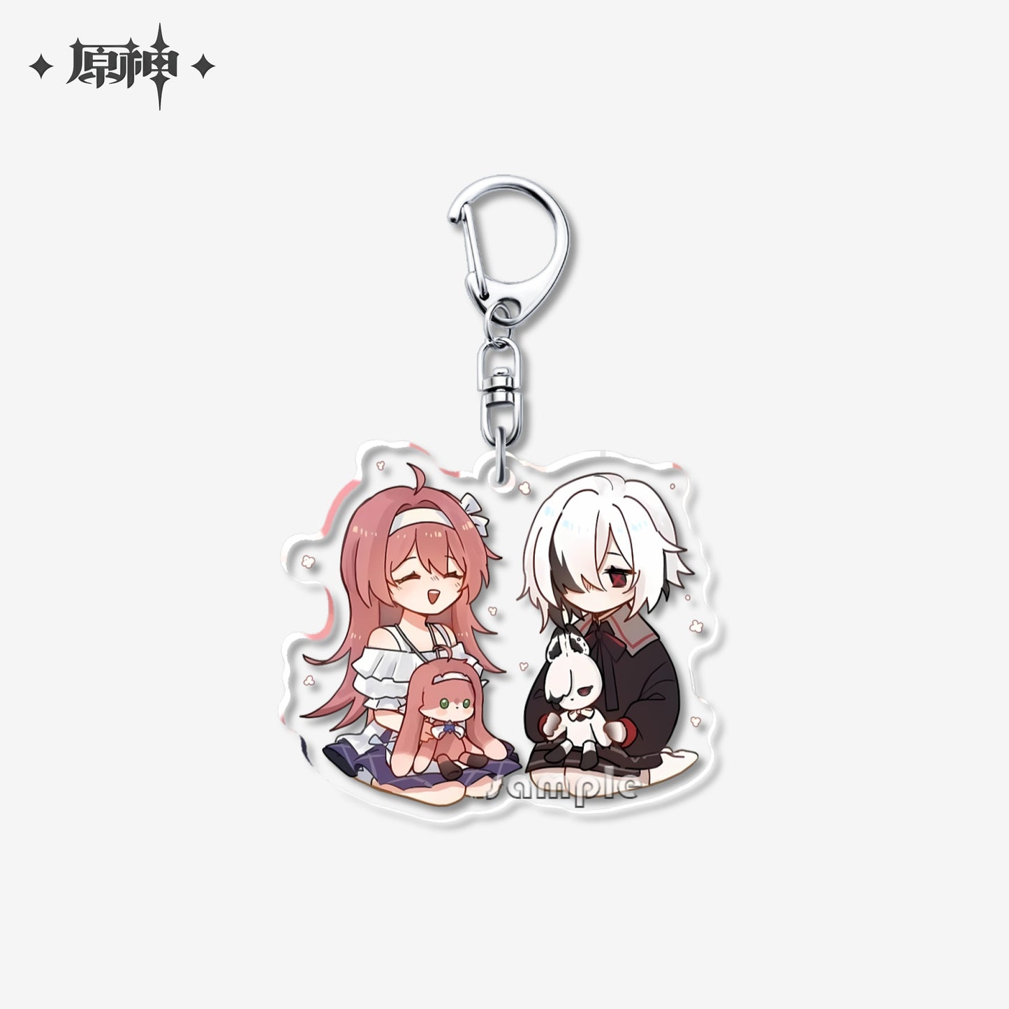 Genshin Impact peripherals Arlecchino and Clervie keychain