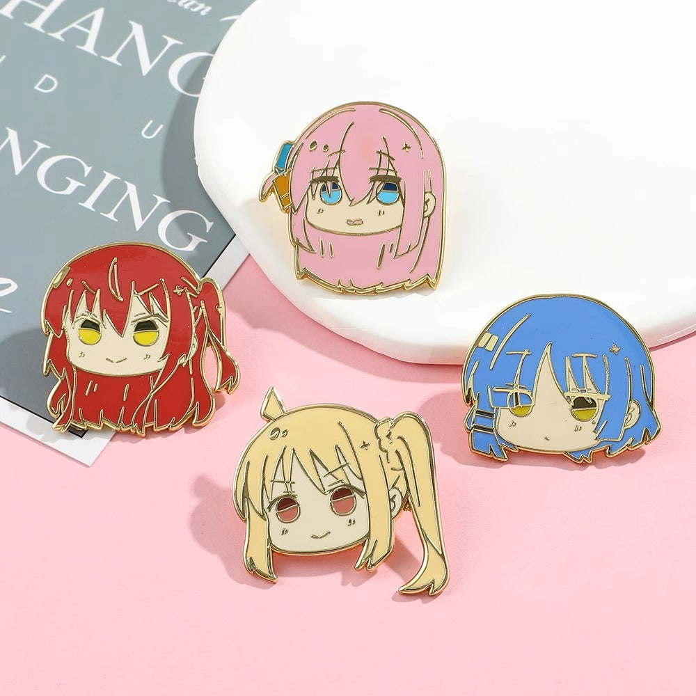 Bocchi the Rock character brooch