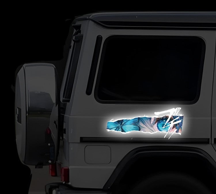Miku eyes reflective car sticker