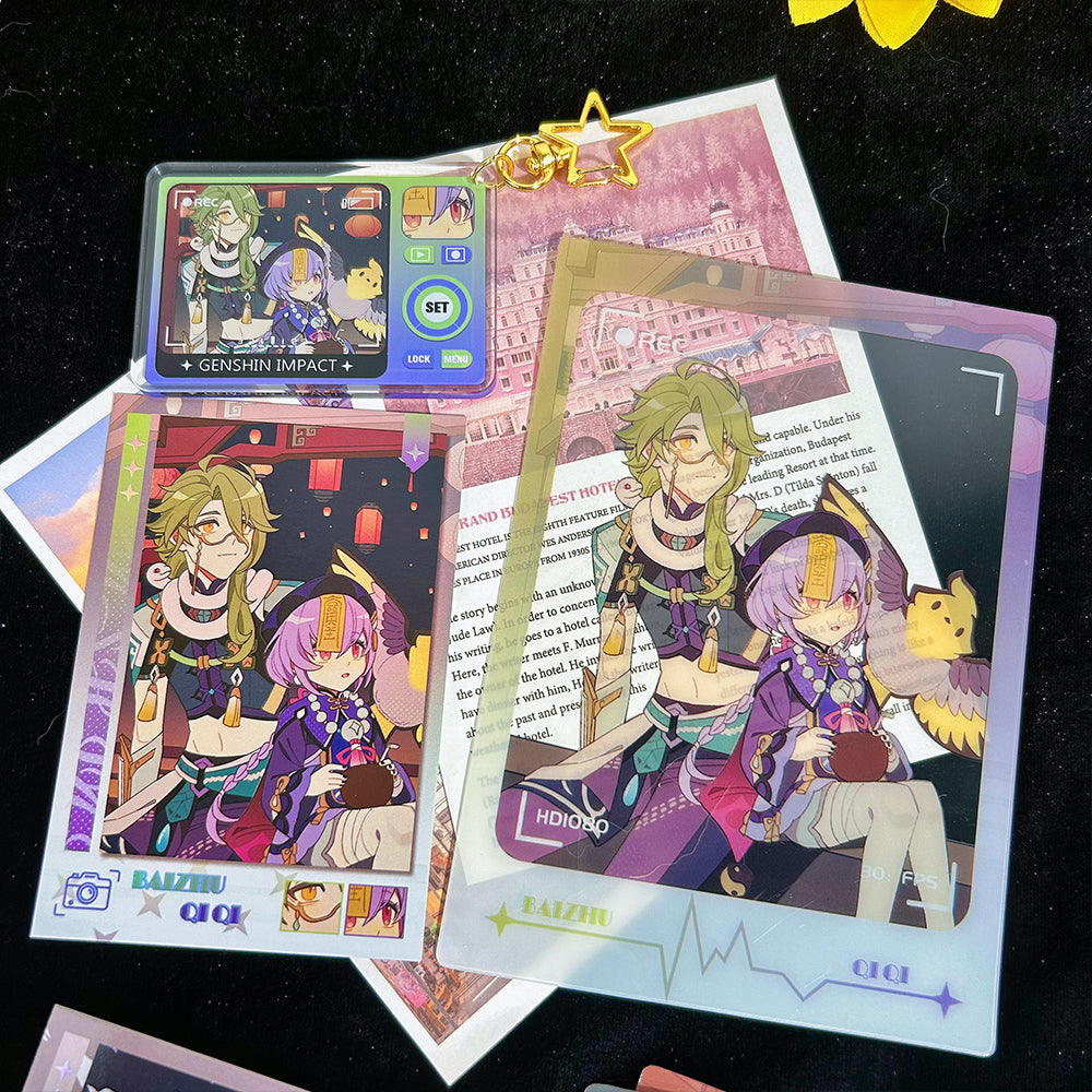 Genshin Impact Lantern Rite Transparent Card Polaroid