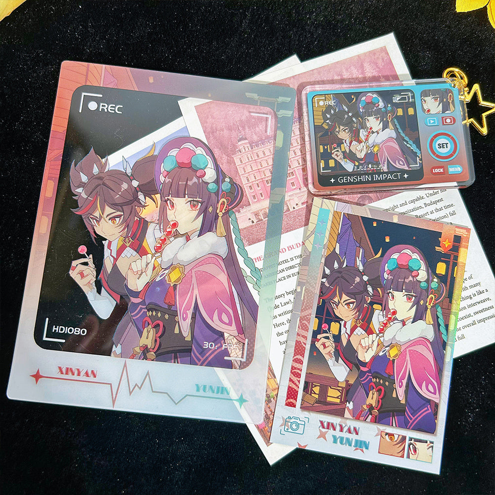 Genshin Impact Lantern Rite Transparent Card Polaroid