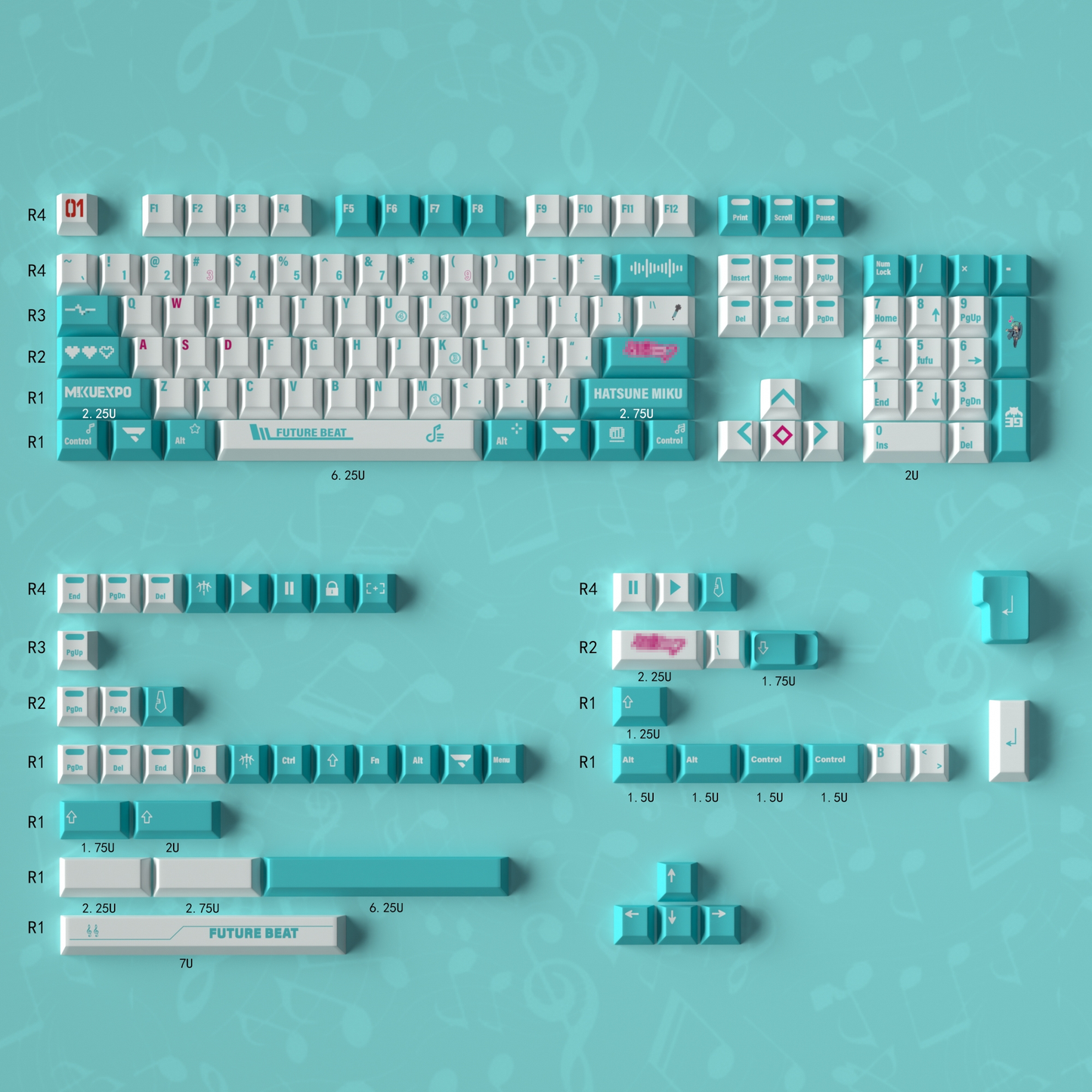 Miku Mechanical keyboard keycap