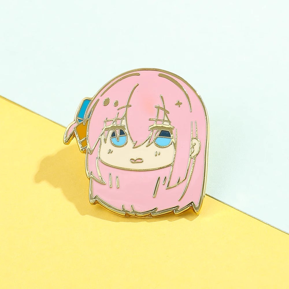 Bocchi the Rock character brooch