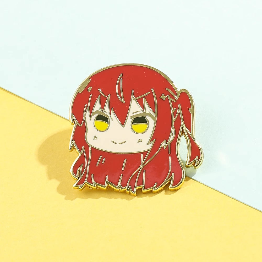 Bocchi the Rock character brooch