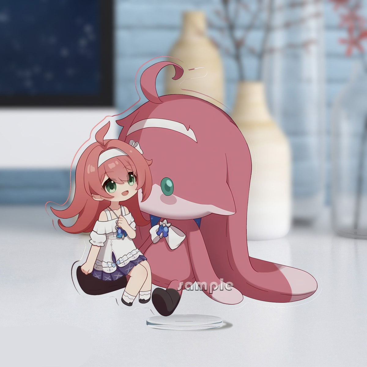 Genshin Impact peripherals Arlecchino and Clervie keychain