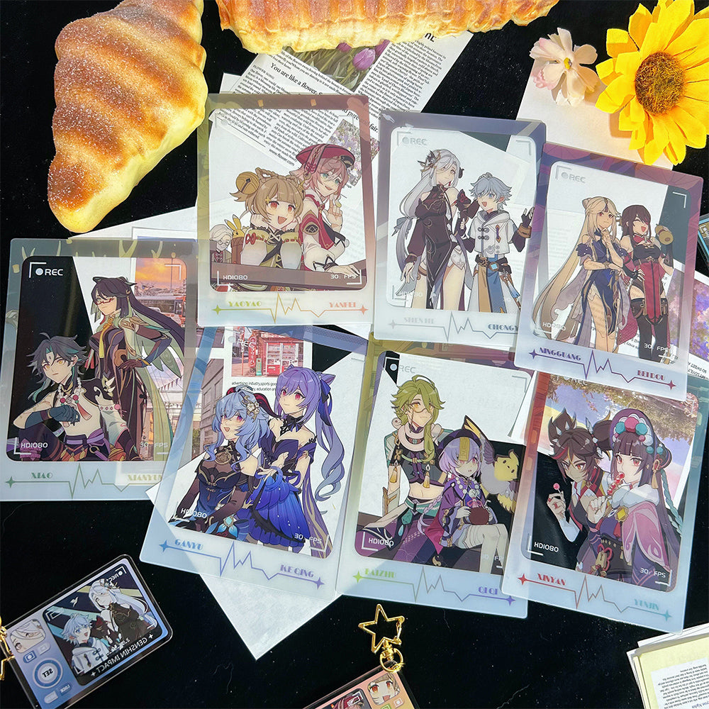 Genshin Impact Lantern Rite Transparent Card Polaroid