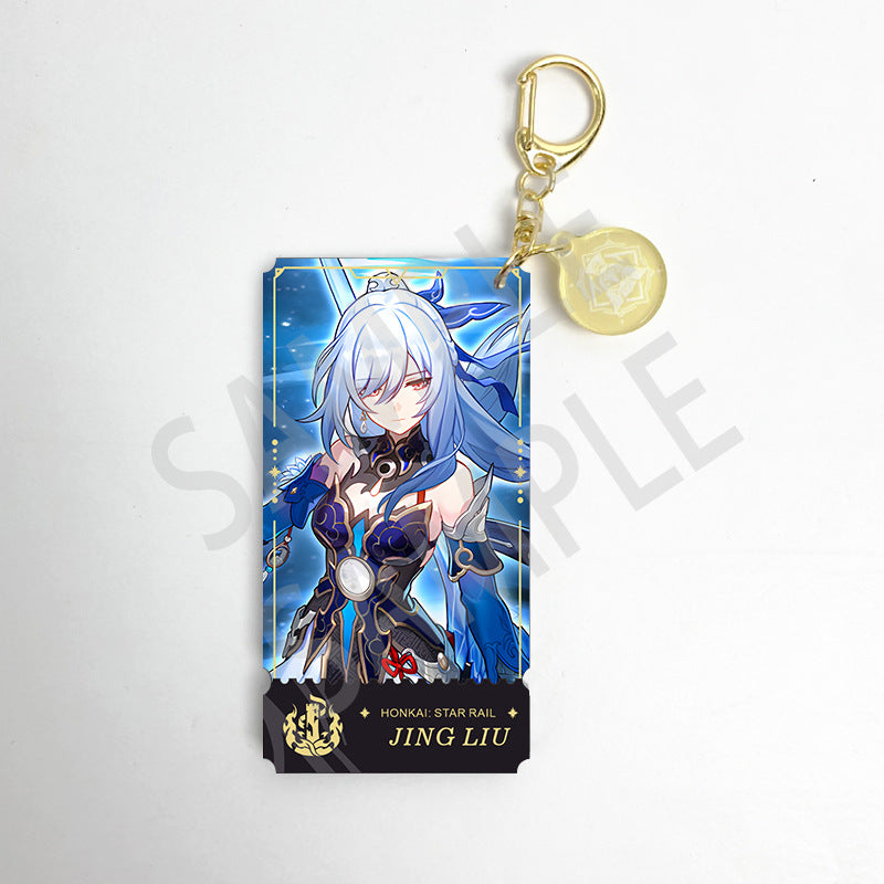Honkai Star Rail characters Keychain,Yunli,Jiaoqiu