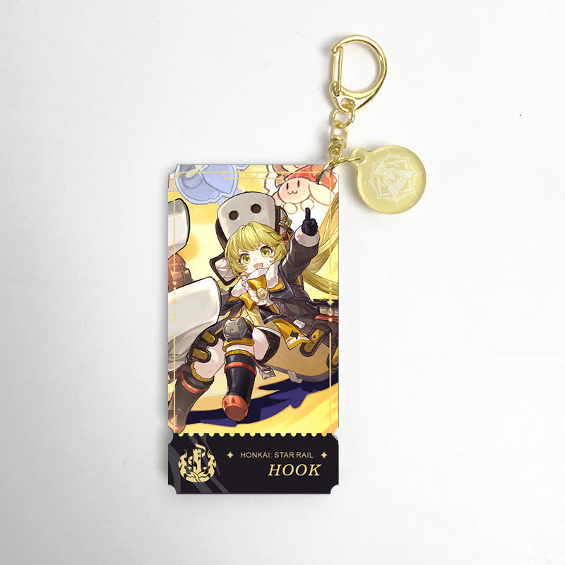 Honkai Star Rail characters Keychain,Yunli,Jiaoqiu