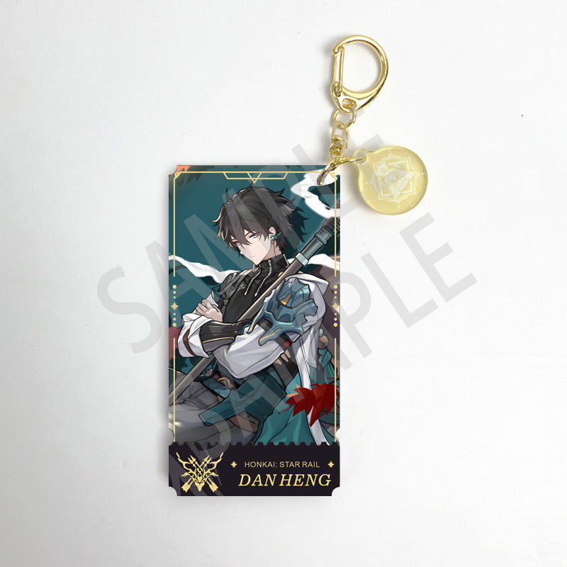 Honkai Star Rail characters Keychain,Yunli,Jiaoqiu