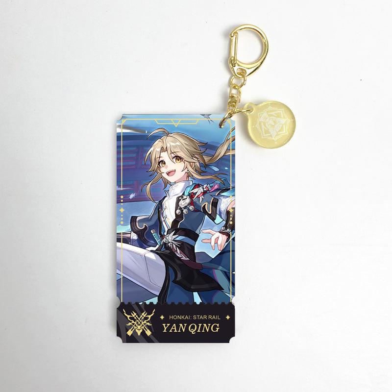 Honkai Star Rail characters Keychain,Yunli,Jiaoqiu