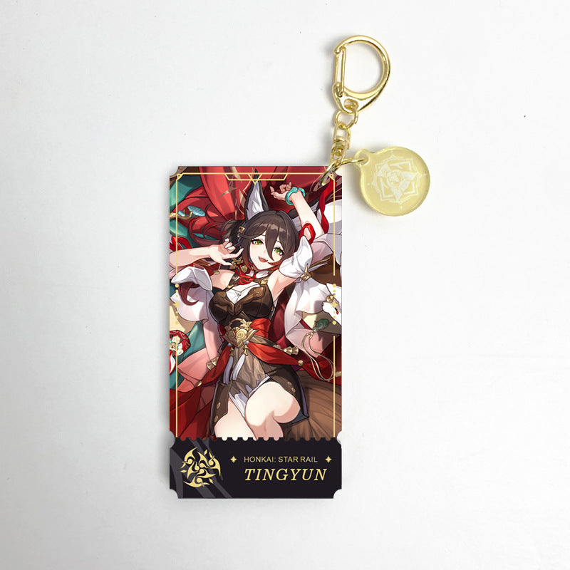 Honkai Star Rail characters Keychain,Yunli,Jiaoqiu