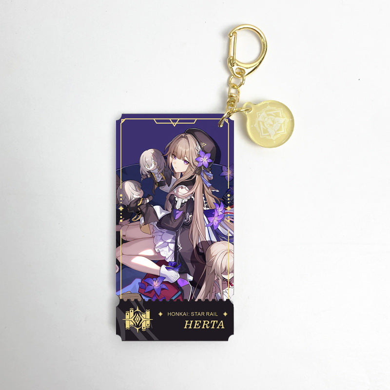 Honkai Star Rail characters Keychain,Yunli,Jiaoqiu