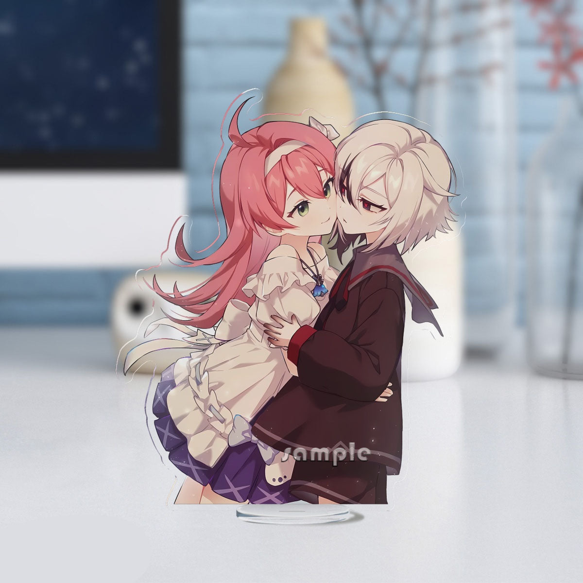 Genshin Impact peripherals Arlecchino and Clervie keychain