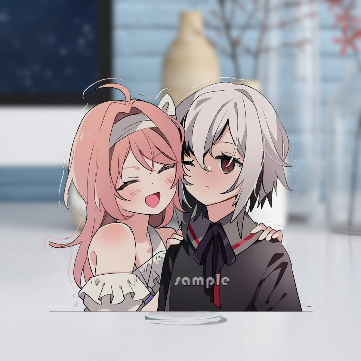 Genshin Impact peripherals Arlecchino and Clervie keychain