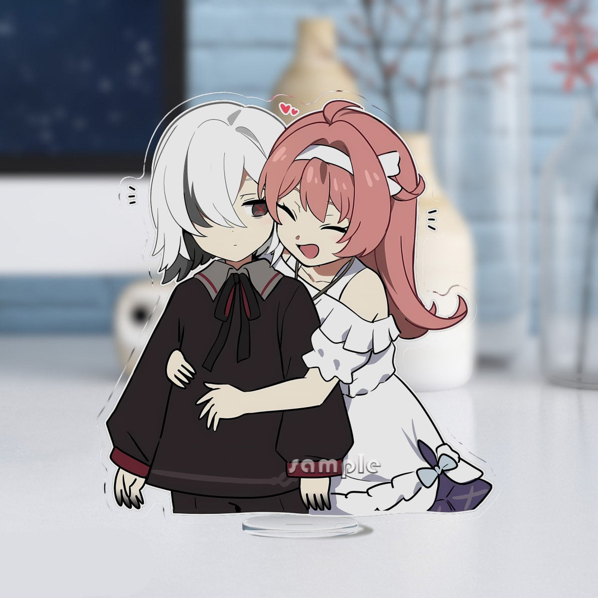 Genshin Impact peripherals Arlecchino and Clervie keychain