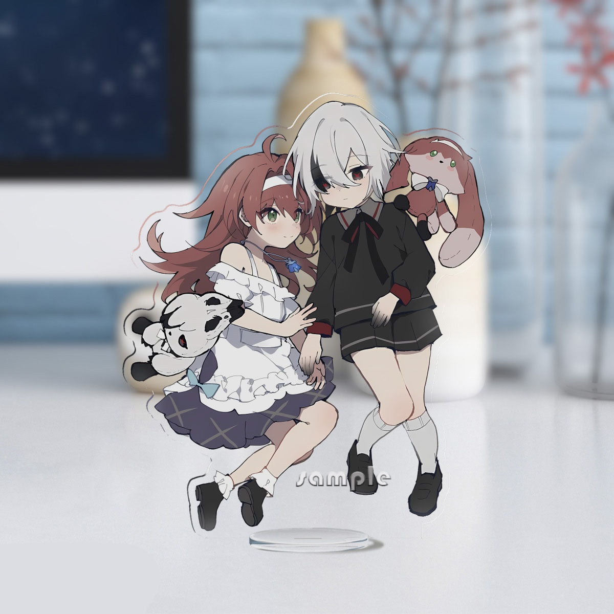 Genshin Impact peripherals Arlecchino and Clervie keychain