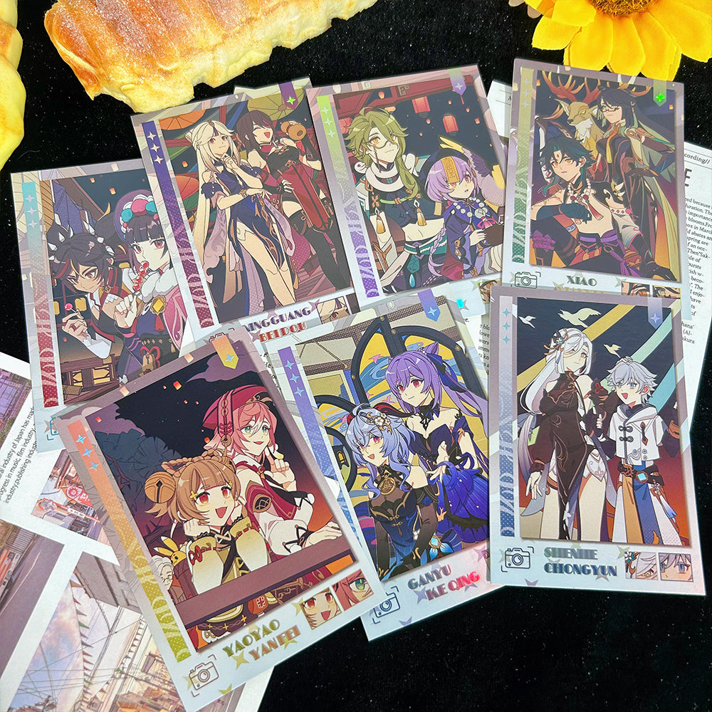 Genshin Impact Lantern Rite Transparent Card Polaroid