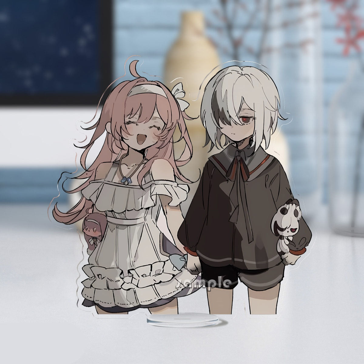 Genshin Impact peripherals Arlecchino and Clervie keychain