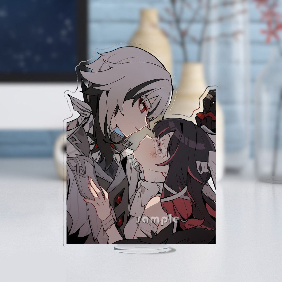 Genshin Impact peripherals Arlecchino and Clervie keychain