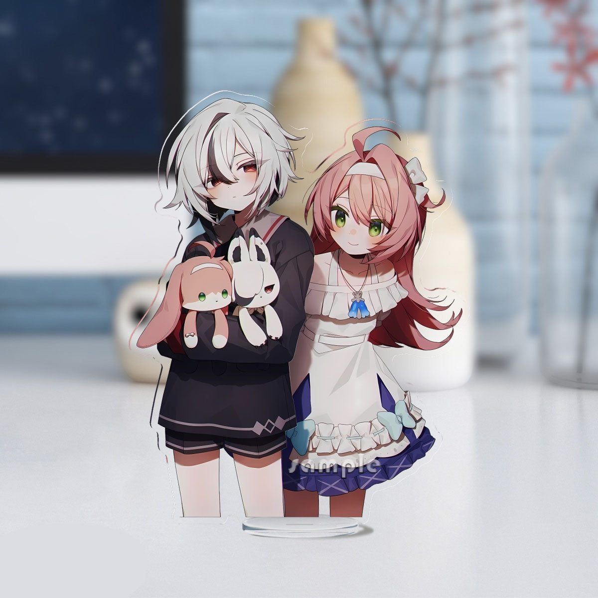 Genshin Impact peripherals Arlecchino and Clervie keychain