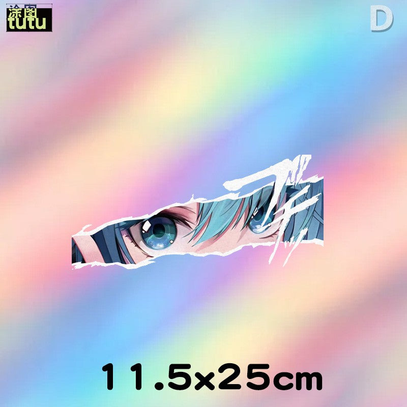 Miku eyes reflective car sticker