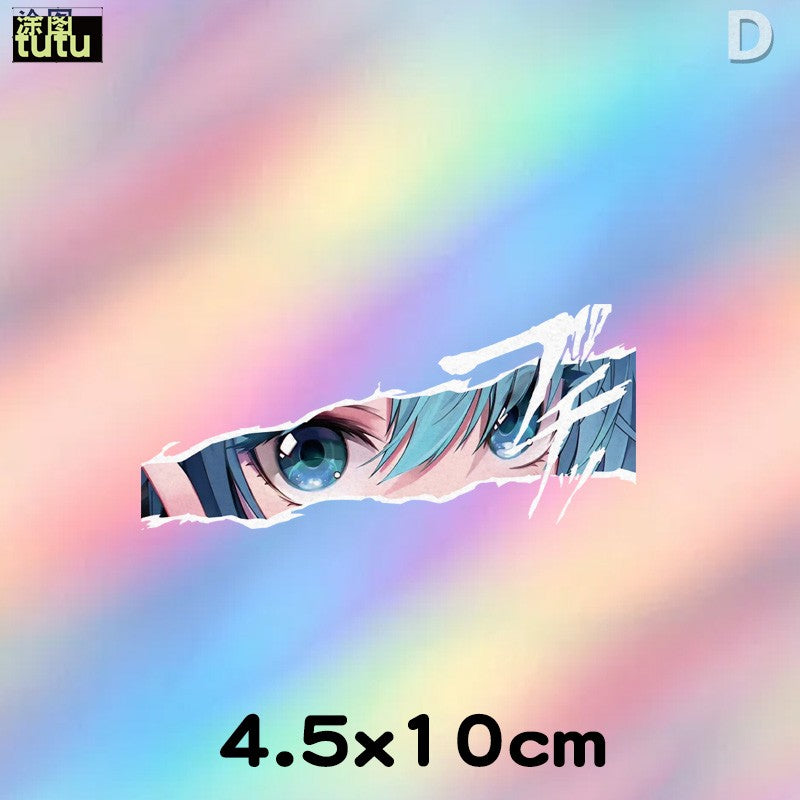 Miku eyes reflective car sticker