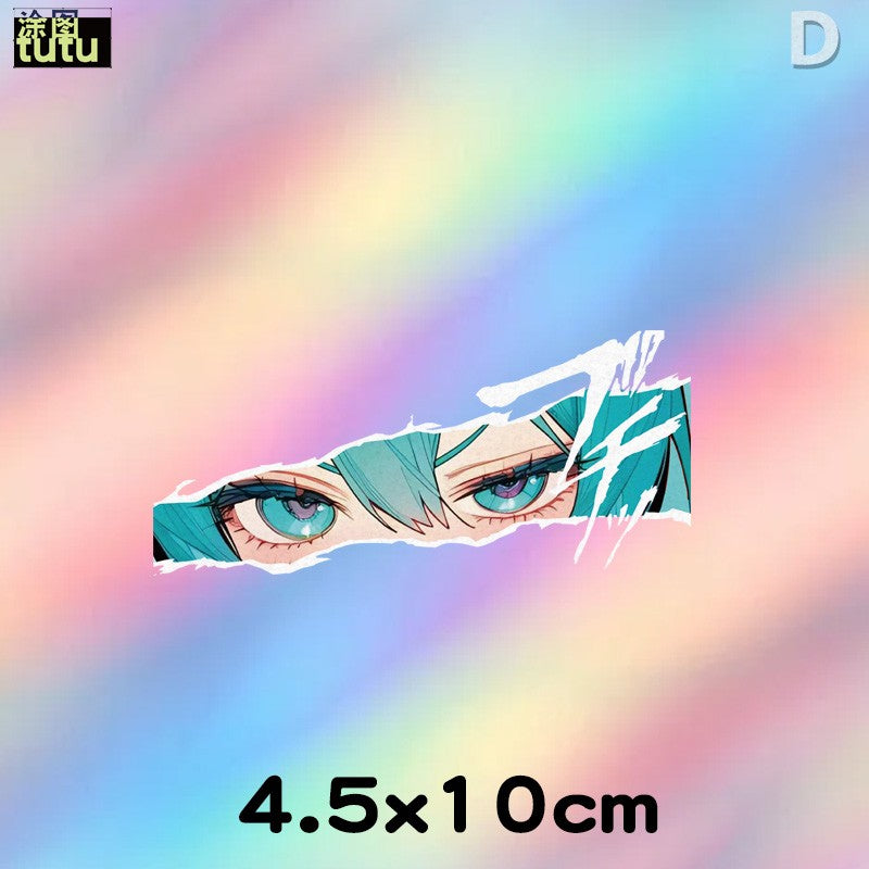 Miku eyes reflective car sticker