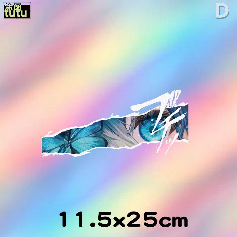 Miku eyes reflective car sticker