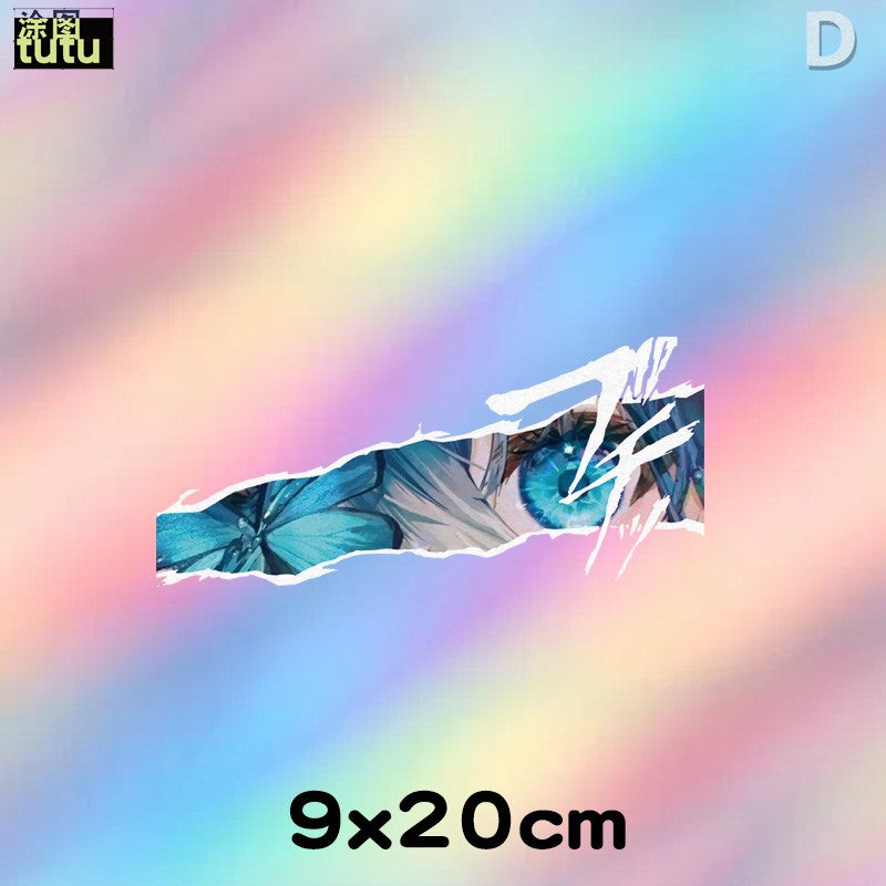 Miku eyes reflective car sticker