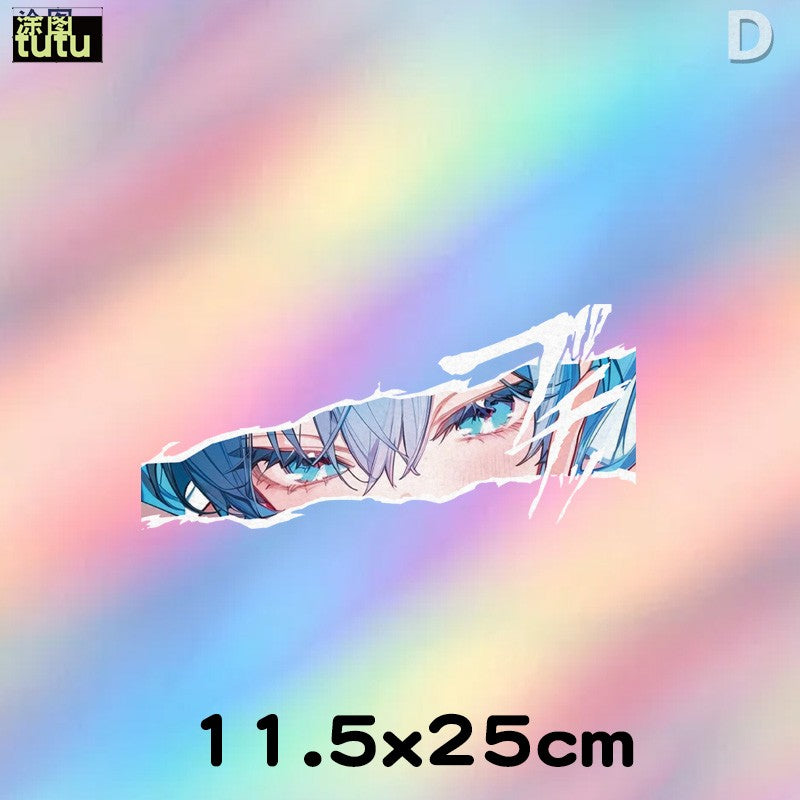 Miku eyes reflective car sticker