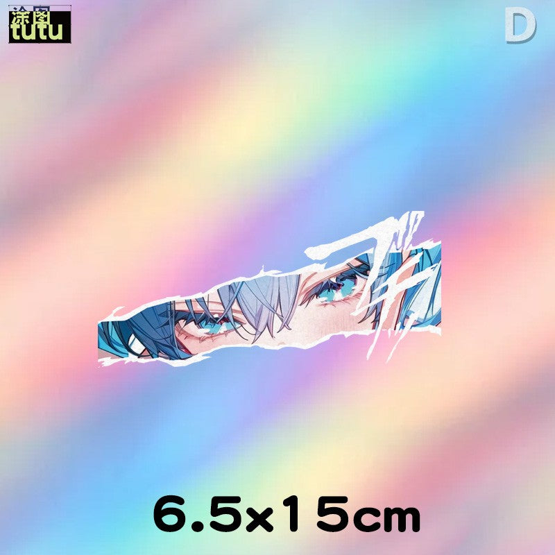 Miku eyes reflective car sticker