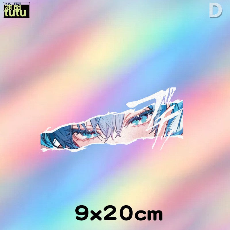 Miku eyes reflective car sticker