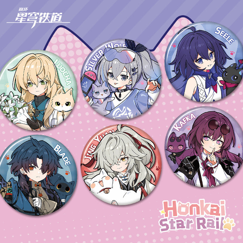 Honkai Star rail cat standing sign, cat, Blade, Sliver Wolf,Luocha
