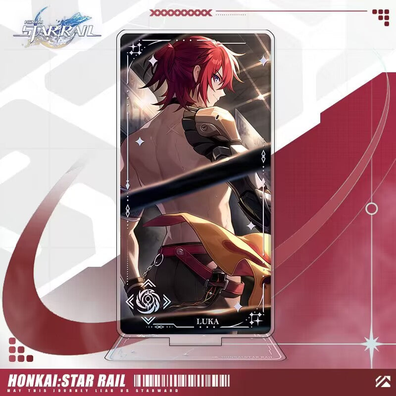 Honkai Star rail light cones standing sign, Firefly, Robin, Acheron