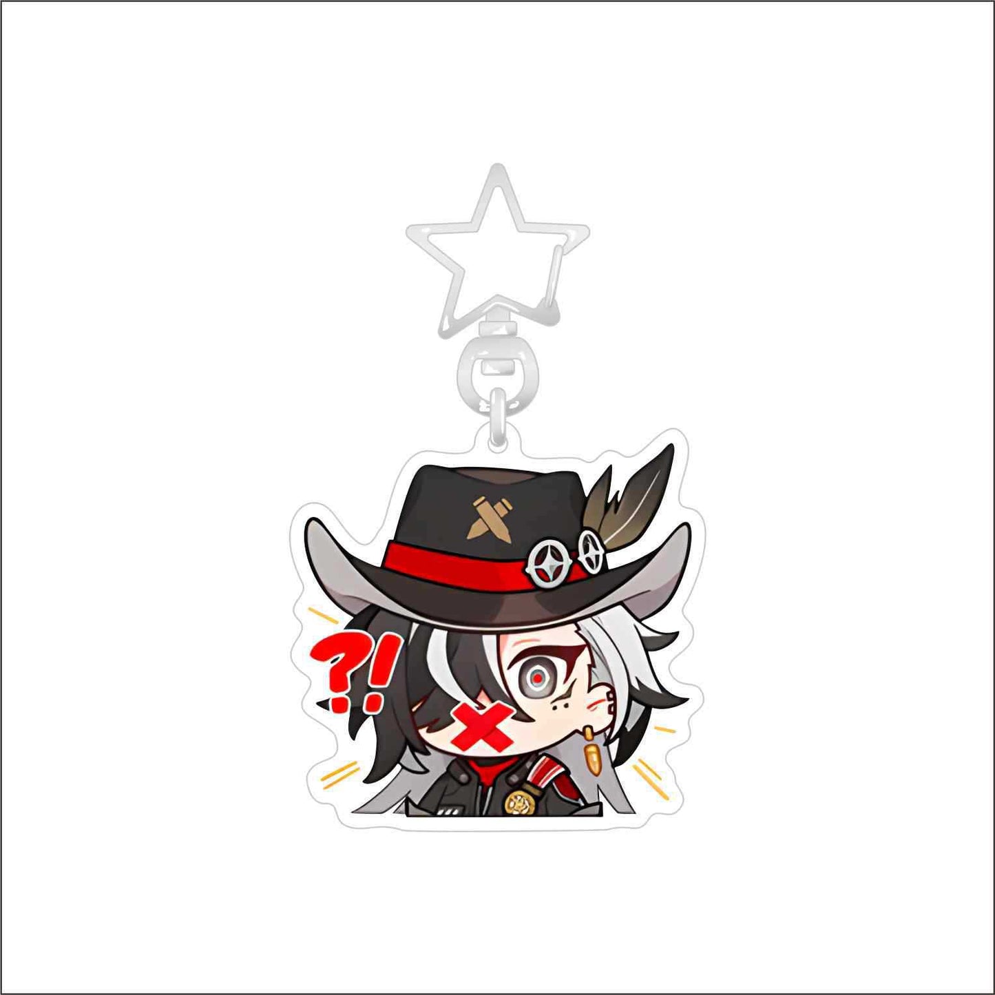 Honkai Star rail keychain CUTE ROBIN AND Boothill