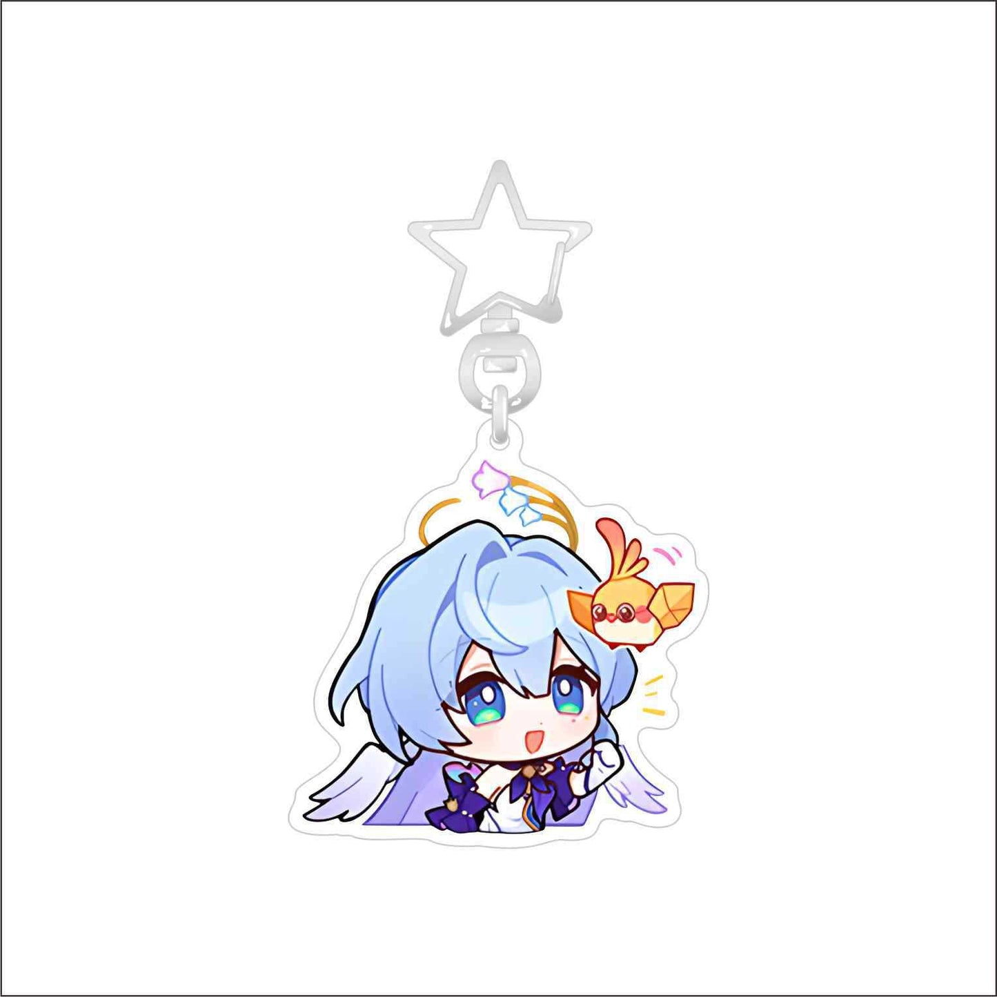 Honkai Star rail keychain CUTE ROBIN AND Boothill