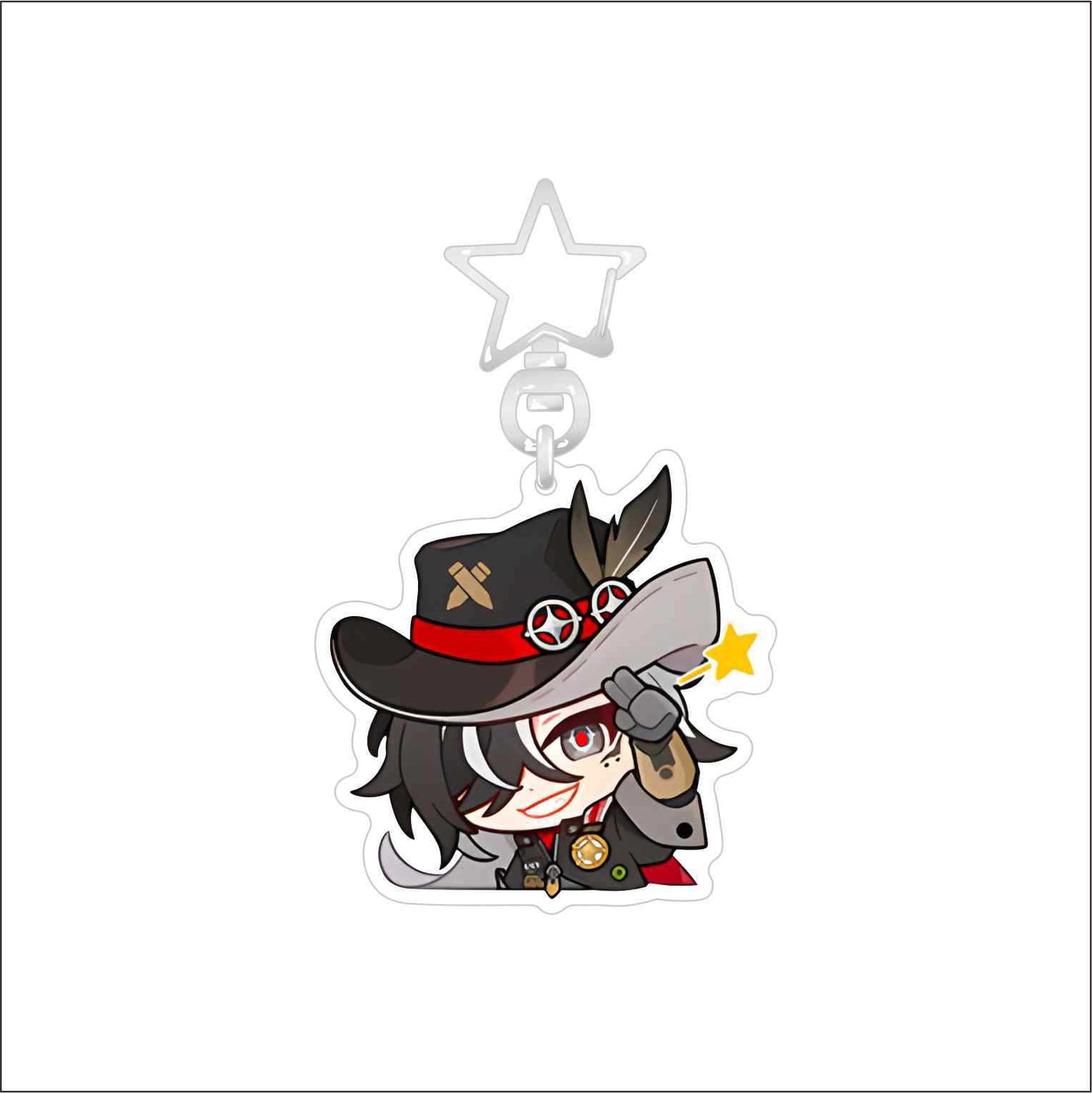 Honkai Star rail keychain CUTE ROBIN AND Boothill