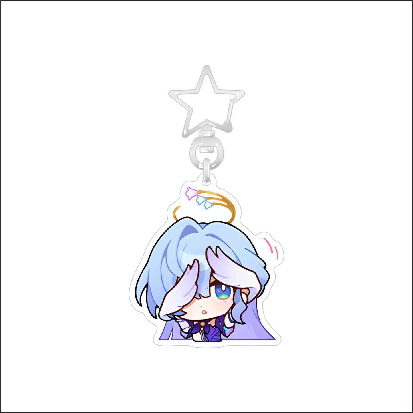 Honkai Star rail keychain CUTE ROBIN AND Boothill