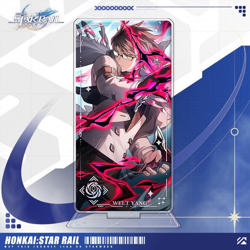 Honkai Star rail light cones standing sign, Firefly, Robin, Acheron