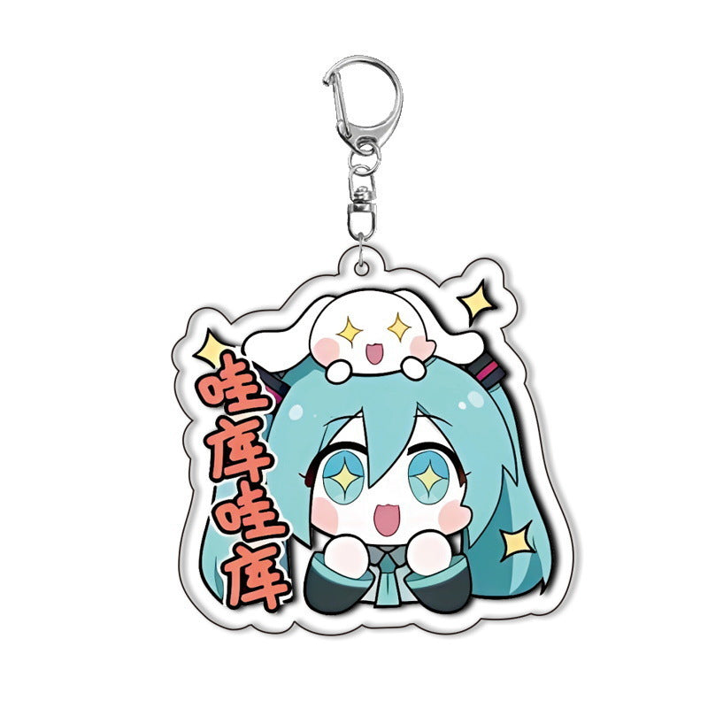 Miku cute keychain