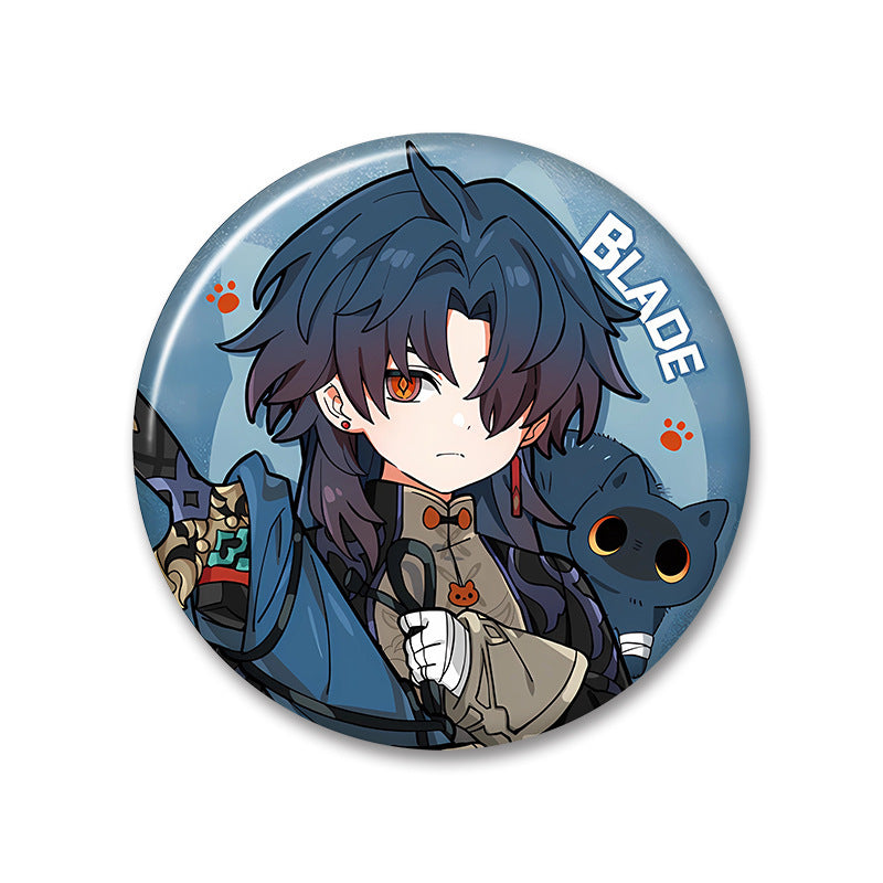 Honkai Star rail cat standing sign, cat, Blade, Sliver Wolf,Luocha