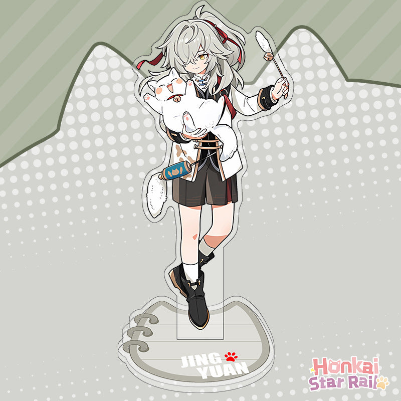 Honkai Star rail cat standing sign, cat, Blade, Sliver Wolf,Luocha